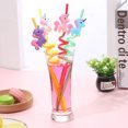 thumbnail image 2 of Pajitas de unicornio para beber, pajitas de plástico curvadas coloridas, decoraciones para fiestas de cumpleaños para niños, familia o fiesta, paquete de 8 JAMW Sencillez, 2 of 5