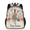 Black, variant on Christmas Backpack, Lightweight Casual Daypack with Chest Strap & Water Bottle Pockets, Candy Cane Print Sports Travel Bag for Work