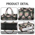 thumbnail image 4 of Large Capacity Tote Bag,Pioneer Flower Floral Print Pattern Handbag Fashion Luxury Tote Bag,15.7"x13"x 5.1" Inches,Laptop Compatible, 4 of 6