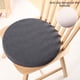thumbnail image 1 of Cojín de asiento de espuma de punto redondo 13.7"x13.7" | Patrón vintage, lavable a máquina, almohadilla gruesa de confort para sillas de oficina, comedor, interiores y exteriores | Gris oscuro,, 1 of 8