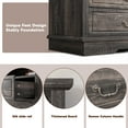 thumbnail image 6 of EnHomee Wood Dresser 10 Drawers Dressers for Bedroom with LED Lights and Power Outlets,Rustic Oak, 6 of 9