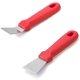 thumbnail image 4 of Rascador de limpieza, utensilios de limpieza para hornos, estufas, placas de inducción, rascador de acero inoxidable, rojo, 2 piezas (versión recta + versión curva) esquí esquí Gafas de esquí, 4 of 5