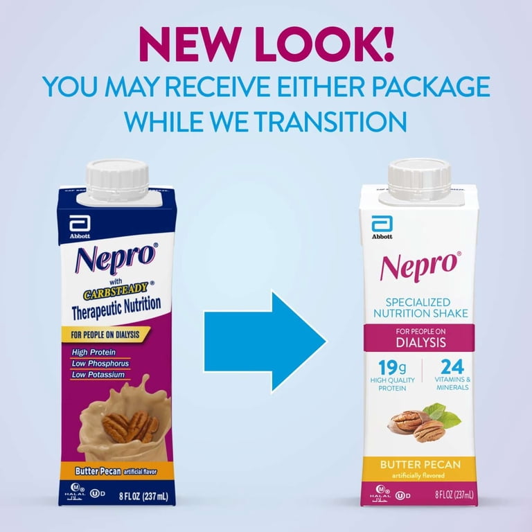 Nepro, Nutrition Shake, on Dialysis, Butter Pecan, 8 fl oz, Pack