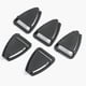 thumbnail image 4 of Hebillas de repuesto para casco de seguridad, 100 unidades, compactas, con clip para casco de construcción, 4 of 8