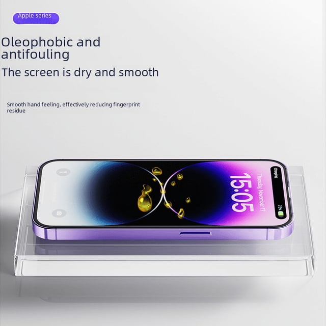 Adecuado para 15promax apple 15 película templada almacén sin polvo película templada 14 película para teléfono móvil 16 iphone13 caja de pegatinas de velocidad