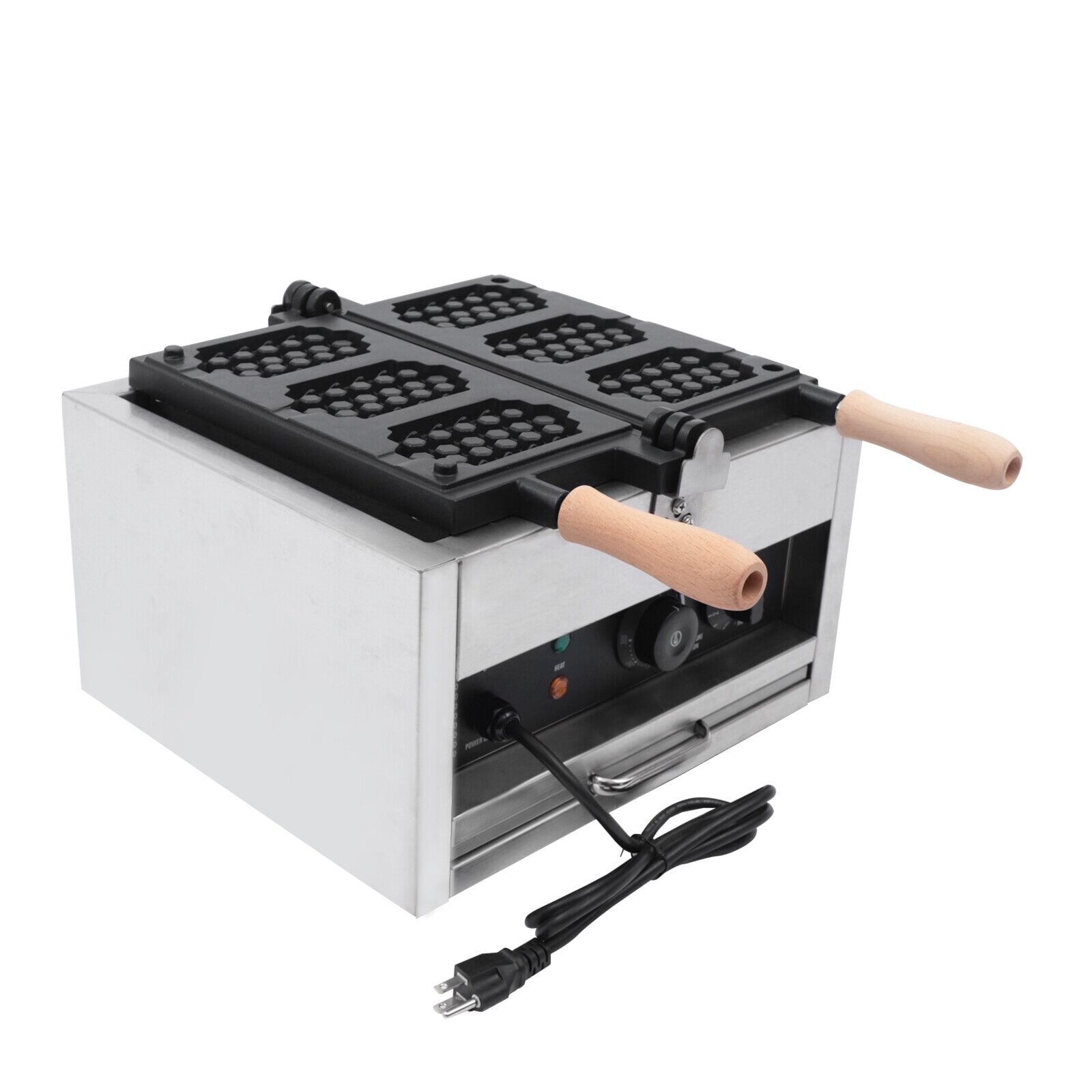 Honeycomb Shape Waffle Maker, Holding 3 Waffles Countertop Waffle Maker Baker, 1400W 14.96*16.54*16.54in Electric Waffle Maker Machine for Commercial Household