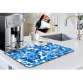 thumbnail image 3 of Coffee Bar Mat Accessories for Countertop Pioneer Flower Absorbent Hide Stain Rubber Backed Dish Drying Mats for Kitchen Counter Draining Pad Decor Gift Fit Under Coffee Maker (20x12in), 3 of 6