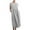 Gray, variant on Bigersell Women Dresses Plus Summer Female Crew Neck Short Sleeve Midi Shirt Dress Style D-122 Ladies Dresses Casual Plus Size Summer Dresses , Gray S