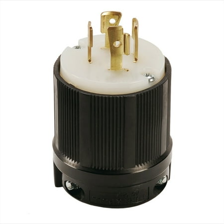 480v 3 Phase Power Switch - NEMA L16-20 Grounding Locking Plug, 20A 480V AC, 3 Pole 4 Wire, cUL Listed