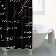 thumbnail image 4 of Math Equations Geometric Shapes Black Pattern Shower Curtain 36"x72" ,Bathroom Decorative Shower Curtains Set with 12 Hooks,Modern Waterproof Washable Shower Curtain, 4 of 6