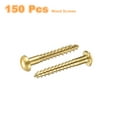 thumbnail image 3 of Wood Screws M3 x 25mm Slotted Round Head Copper Self-Tapping Screw 150 Pcs, 3 of 7
