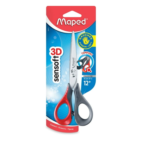 Maped Sensoft 3D Scissors - Left Handed, 6-1/3"