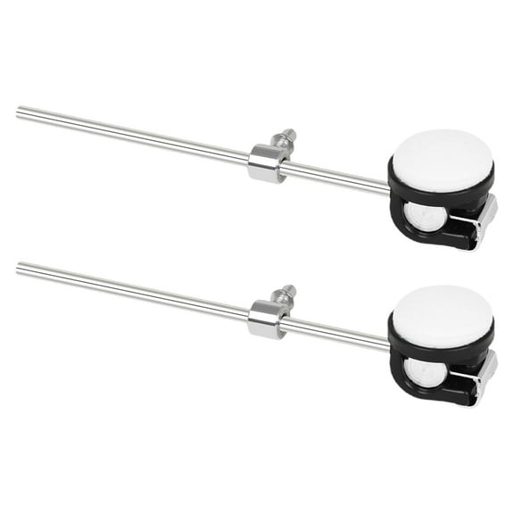 ELAYARD Bass Drum Pedal Hammer Beater Black Felt Head Adjustable Design 2Pcs