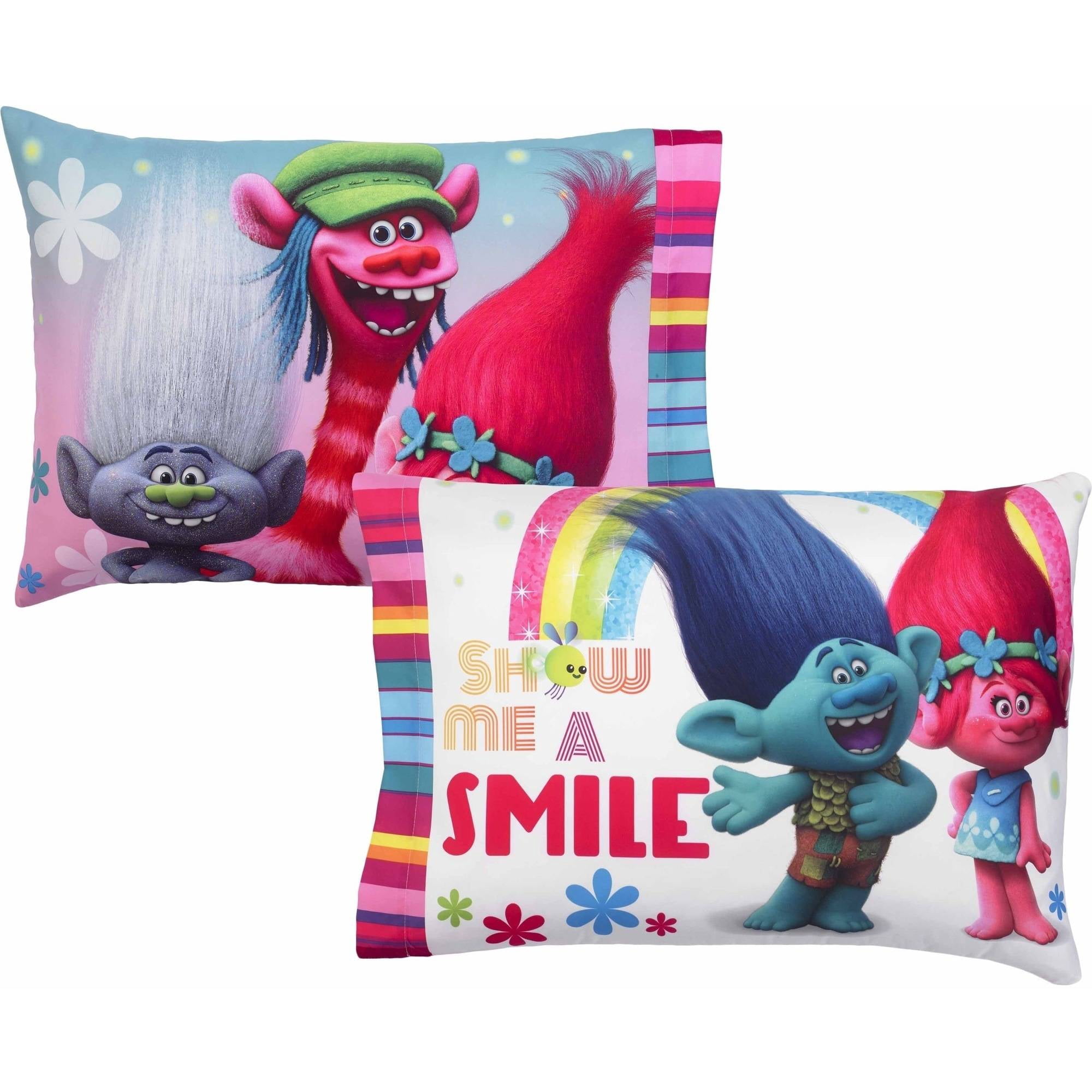 Trolls - Brandclub - Trolls Bed-in-a-Bag, Kids Bedding Bundle Set 