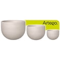 thumbnail image 1 of Macetas Modernas Set De 3 Piezas 57-45-33cm Para Exteriores Antiq blanco White off De Polietileno Ultra Ligera Artego Japi Hecha en Brasil, 1 of 9