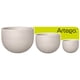 thumbnail image 1 of Macetas Modernas Set De 3 Piezas 57-45-33cm Para Exteriores Antiq blanco White off De Polietileno Ultra Ligera Artego Japi Hecha en Brasil, 1 of 9