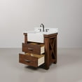 thumbnail image 6 of Water Creation Paisley 30"W Wood Single Bathroom Vanity in Brown and White, 6 of 10