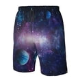 thumbnail image 4 of Fuzoiu Planets Stars And Galaxies1 Print Men's Beach Shorts,Men's Swim Trunks,Quick Dry Board Shorts with Pockets,Men's Bathing Suits for Surfing, Running, and Casual Wear-X-Large, 4 of 6