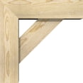 thumbnail image 3 of Ekena Millwork 6"W x 18"D x 18"H Traditional Block Rough Sawn Bracket w/ Offset Brace, Douglas Fir, 3 of 25