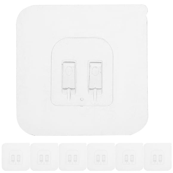20 ganchos adhesivos de pared para baño, organizador de pegatinas, sin perforaciones