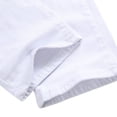 thumbnail image 4 of Defitshape Men's Denim Pant Ripped Jeans Button Destroyed Curvy Long Stretch Shredded Pocket Pants White 28, 4 of 5