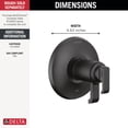 thumbnail image 3 of Delta T17t089 Tetra Tempassure 17T Series Thermostatic Valve Trim Only - Lumicoat, 3 of 3