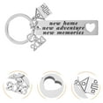 thumbnail image 3 of 2Pcs New Home Keychains Practical Stainless Steel Keyrings Housewarming Gift, 3 of 9