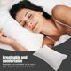 thumbnail image 4 of Cubierta de almohada protectora de 2 piezas funda de almohada de dormitorio lavable, 4 of 5