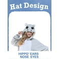thumbnail image 6 of Hippo Onesie Adults Unisex Animal Pajama Polyester One-Piece Sleepwear for Women and Men Small, 6 of 6