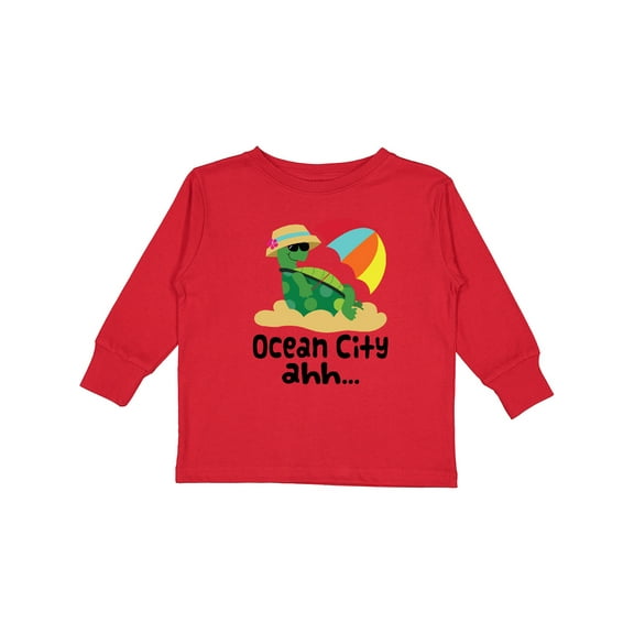 Inktastic Ocean City Maryland Boys or Girls Long Sleeve Toddler T-Shirt