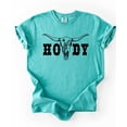 thumbnail image 3 of Howdy Shirt for Women & Teens Western Bull Skull Tee for Ladies Seafoam Shirt Adult Small, 3 of 4