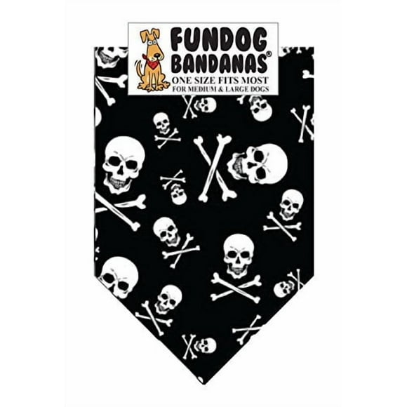 Skull and Crossbones Dog Bandanas (One Size Fits Most for Medium to Large Dogs)