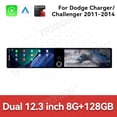 thumbnail image 3 of TPXINXIN Dual 12.3 inch Screen Car Radio For Dodge Charger/Challenger 2011-2014 Android GPS Navigation Multimedia Video Player Stereo Receiver Head Unit, 3 of 15