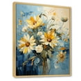 thumbnail image 2 of Designart "Sky-Blue Sunflower Fields" Sunflowers Floater Framed Wall Decor, 2 of 5