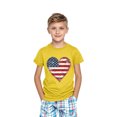 thumbnail image 3 of ZACPNCV Flag Shirt for Toddler Kids Boys Girls USA Flag Heart Graphic T-Shirt 4th of July Shirt Patriotic Tee Tops Yellow 3-4 Years, 3 of 9