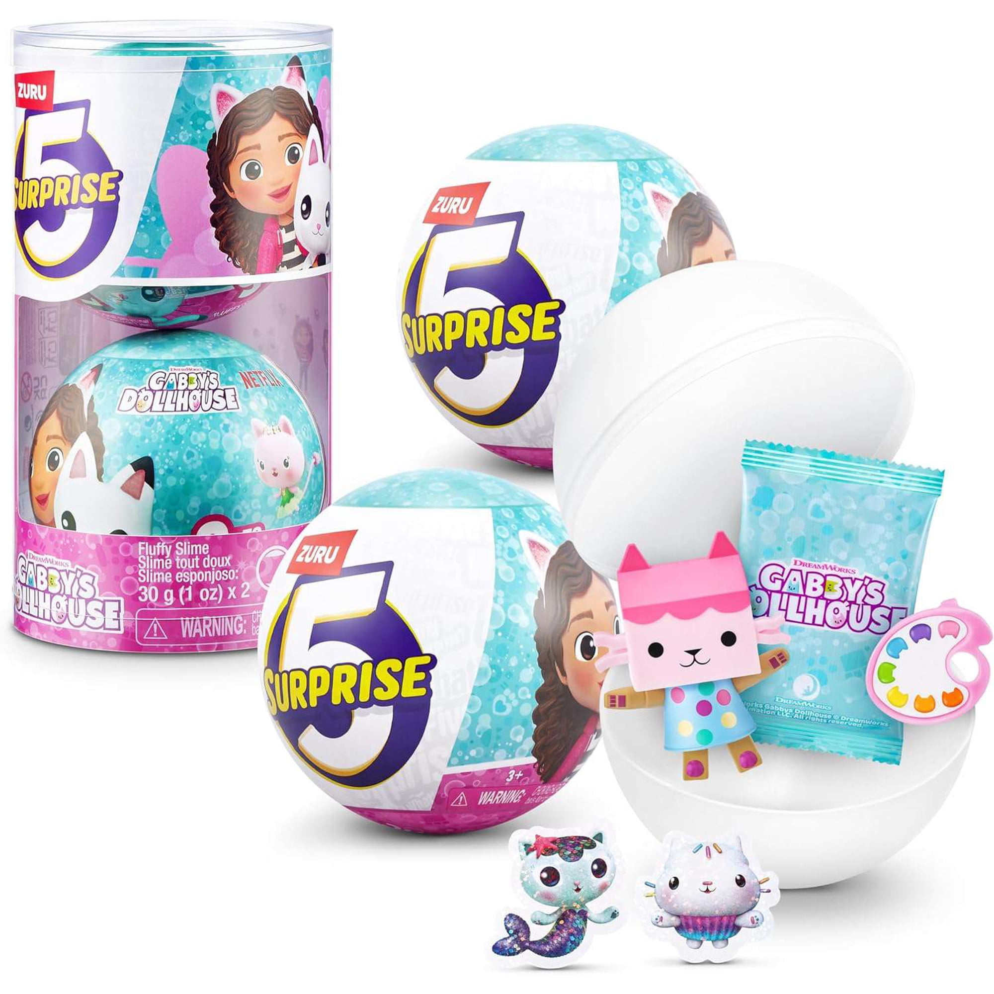 5 Surprise Mini Brands! Gabby's Dollhouse LOT of 2 Mystery Packs