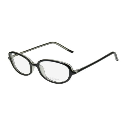 New Vera Wang V40 Womens/Ladies Designer Full-Rim Black Durable Trendy Made In Japan Frame Demo Lenses 49-17-133 Eyeglasses/Eye Glasses