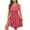 Red, variant on WRKEKC Casual Dresses for Women, Summer Dresses for Women, Women's Plus Size Trendy Solid Color Round Neck Sleeveless Casual Comfortable Button Travel Beach Vacation Pleated Dress