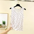 thumbnail image 2 of ZVNAΖH Women's Floral Print Undershirt Tank Top, Soft Sleeveless Crew Neck Loungewear & Layering Camisole, L-2XL, 2 of 5