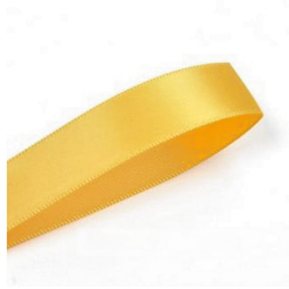 3/8" Wide Light Gold Double Face Satin Ribbon - 100 Yards