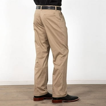 Wrangler Men`s Riata Khaki Pleated Front Pant