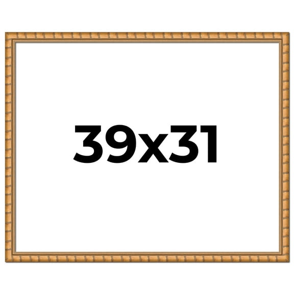 39x31 Frame Gold Real Wood Picture Frame Width 1.5 inches | Interior Frame Depth 0.5 inches |