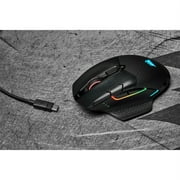 Corsair DARK CORE RGB PRO SE Wireless FPS/MOBA Gaming Mouse with SLIPSTREAM Technology, Black, Backlit RGB LED, 18000 DPI, Optical, Qi wireless charging certified