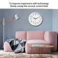 thumbnail image 2 of BrowQuartz Mute Wall Clock Fashion Living Room Portable Hanging Clocks Digital Simple Battery-operated Clock Round Watch Home Decor Black, 2 of 6