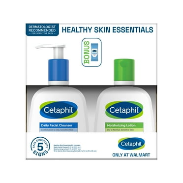 Cetaphil Healthy Skin Essentials Kit, Daily Facial Cleanser & Moisturizing Lotion