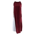 thumbnail image 5 of ChaoHeng Summer Dresses for Women 2026 Sundresses for Solid Round Neck Spaghetti Strap Sleeveless Casual for Wine L, 5 of 5