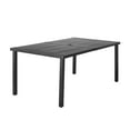 Mainstays Dashwood 7Piece Steel Outdoor Patio Dining Set, Black