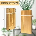 thumbnail image 3 of Wall Planters for Indoor Plants - 2 Pack Wood Wall Vases for Dried Flowers & Artificial Plants Modern Farmhouse Wooden Vase for Living Room Bedroom Kitchen Decorations - Brown Large, 3 of 14