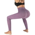 thumbnail image 6 of FANNYC Women's High-Waist Leggings Control Abdominal Butt-Lifting Yoga Pants Elastic Waistband Workout Trousers Quick-Drying Sexy Jogging Gym Sportswear, Black/Pink/Green/Gray/Purple, 6 of 6
