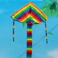thumbnail image 5 of Fearlessin Cartoon Rainbow Kite Long Tail Beach Park Decorative Kites Fun Outdoor Sports Toy Accessories Gifts for Kids Adults Type7, 5 of 6